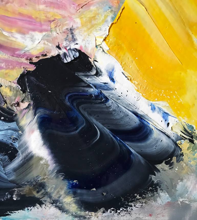 Original Conceptual People Painting by Janos Huszti