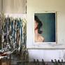 New portrait serie.
More color palette, less details.
Blurry, enigmatic brush strokes.
45x32 inches
oil on canvas
ships in a crate