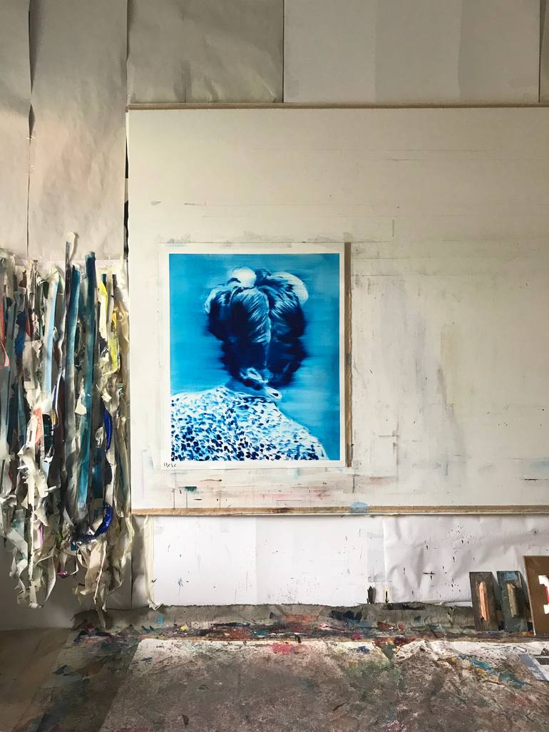 Original Conceptual People Painting by Janos Huszti