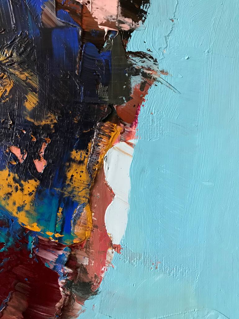 Original Conceptual People Painting by Janos Huszti