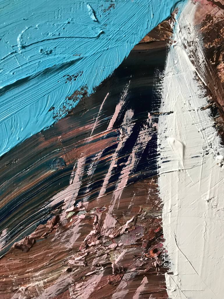 Original Conceptual People Painting by Janos Huszti