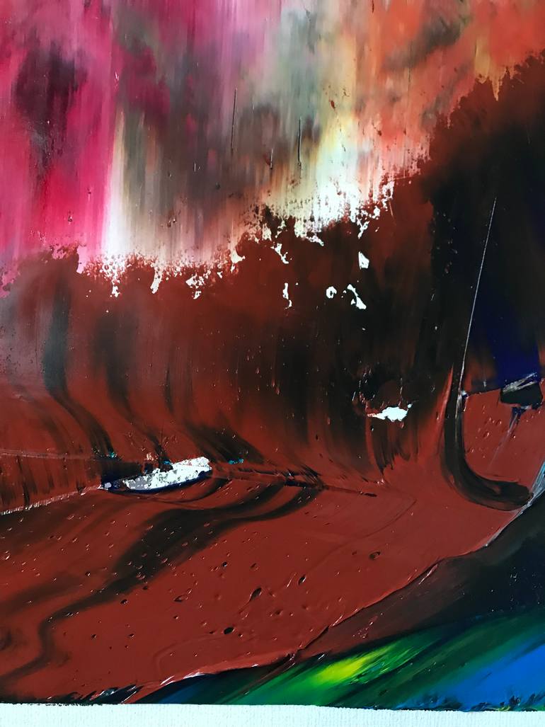 Original Conceptual People Painting by Janos Huszti