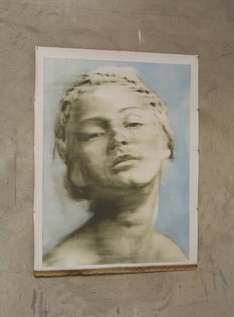 Original Conceptual People Painting by Janos Huszti