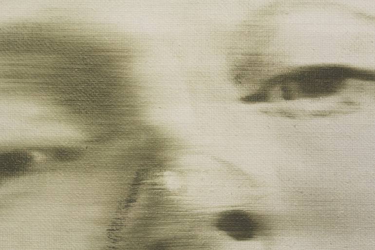 Original Conceptual People Painting by Janos Huszti