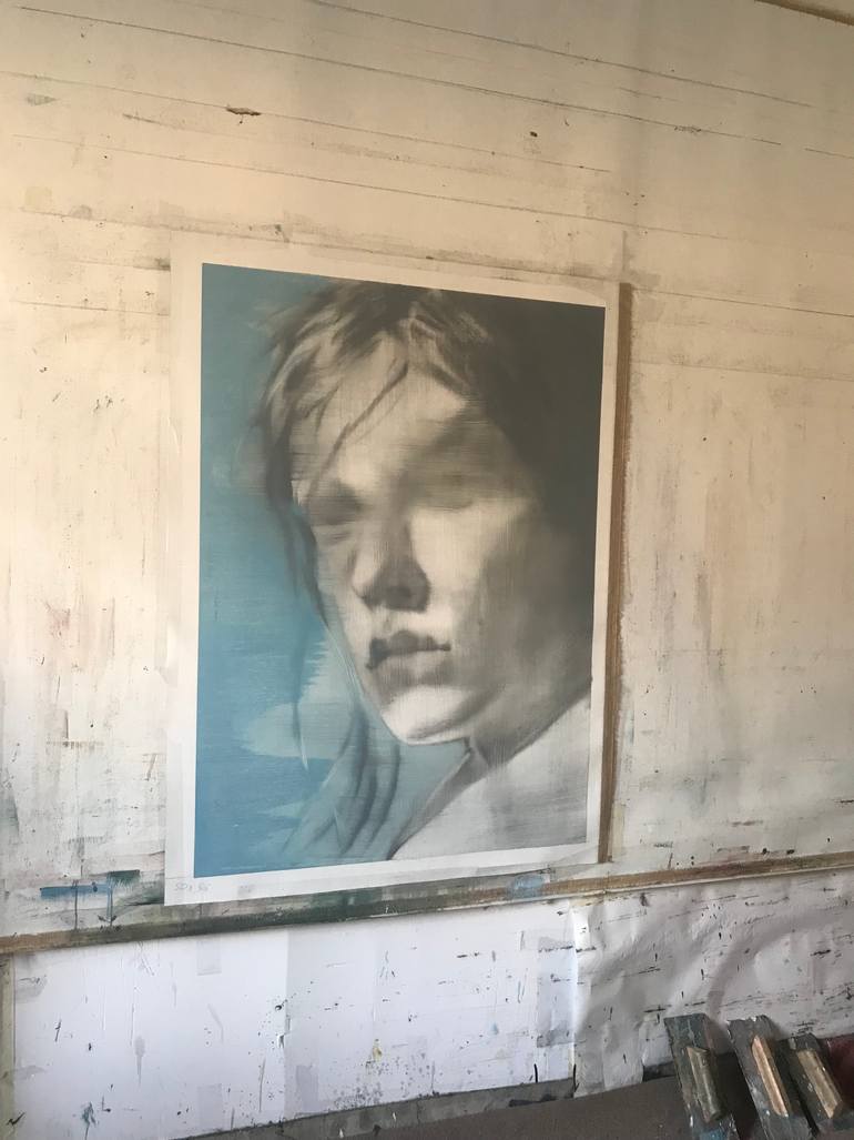Original Conceptual People Painting by Janos Huszti