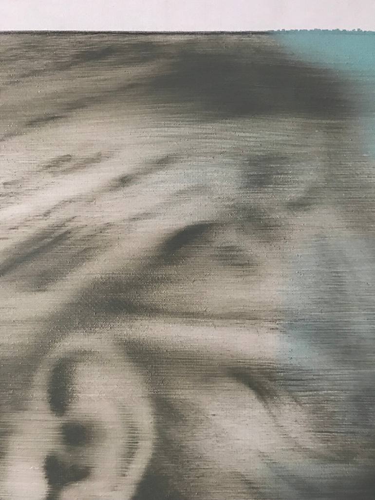 Original Conceptual Abstract Painting by Janos Huszti