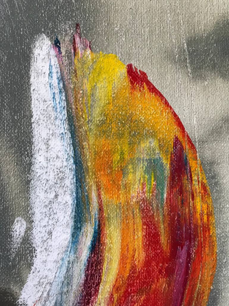 Original Conceptual People Painting by Janos Huszti