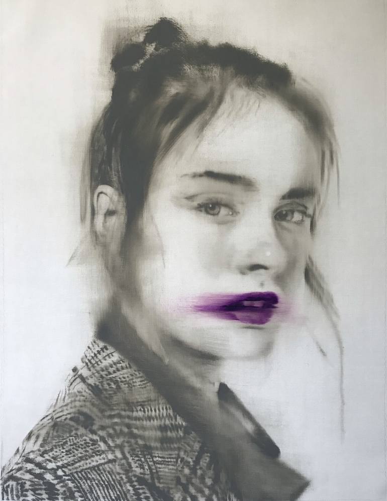 Original Conceptual Portrait Paintings by János Huszti