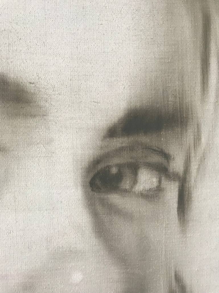 Original Conceptual People Painting by Janos Huszti