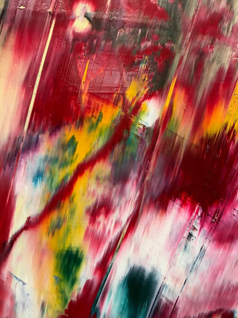 Original Conceptual People Painting by Janos Huszti