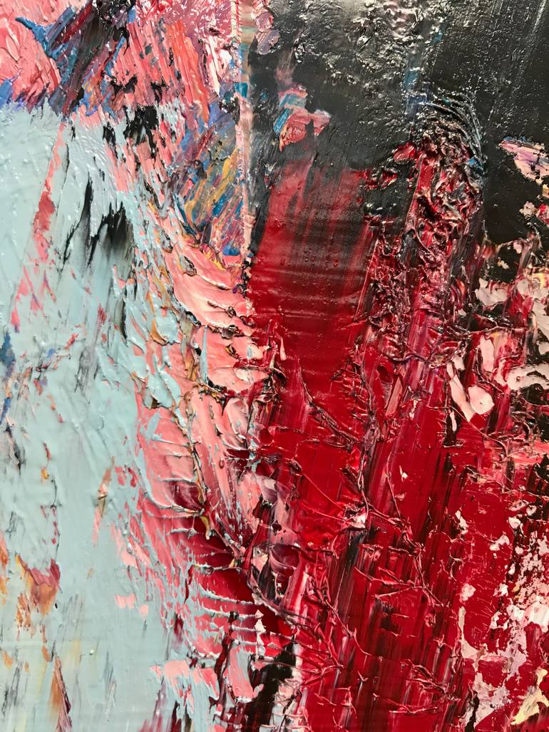 Original Conceptual People Painting by Janos Huszti