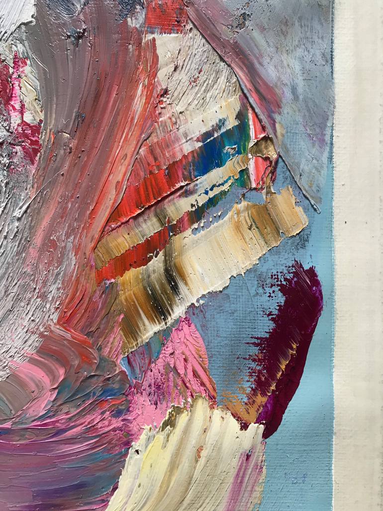 Original Abstract Animal Painting by Janos Huszti