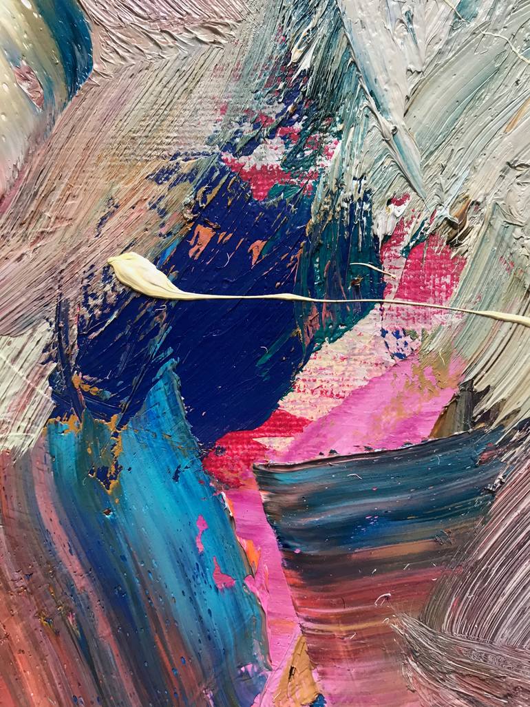Original Abstract Animal Painting by Janos Huszti