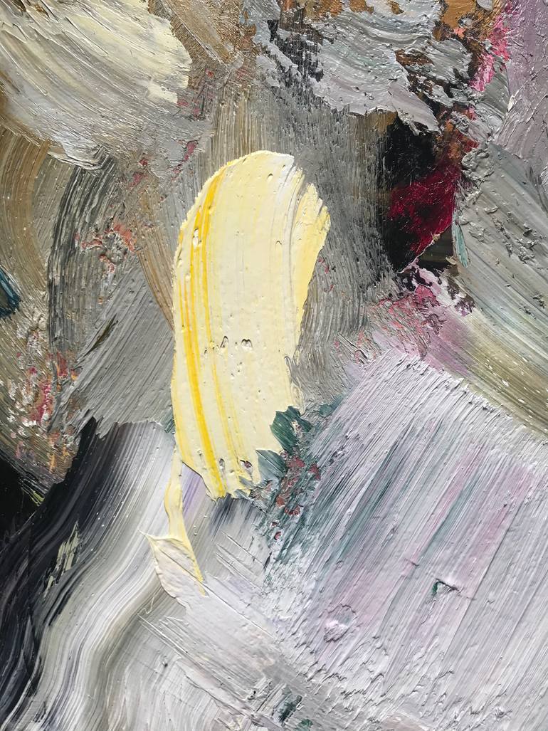 Original Abstract Animal Painting by Janos Huszti