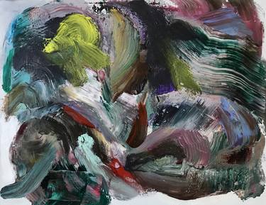 Original Expressionism Abstract Paintings by János Huszti