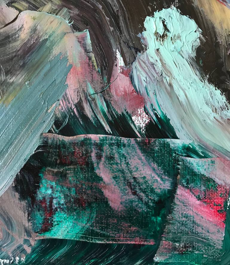 Original Expressionism Abstract Painting by Janos Huszti