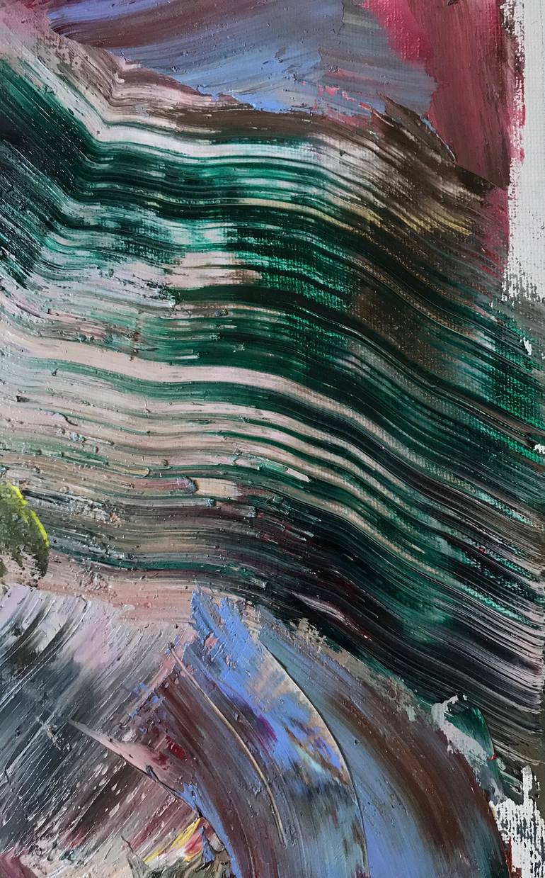 Original Expressionism Abstract Painting by Janos Huszti