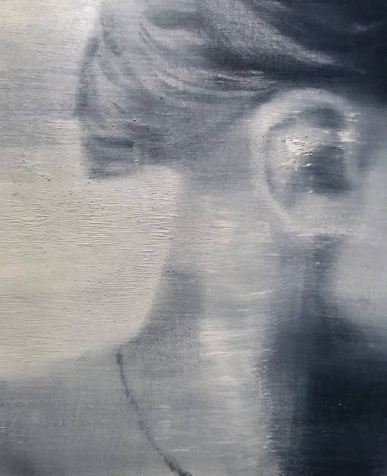 Original Conceptual People Painting by Janos Huszti