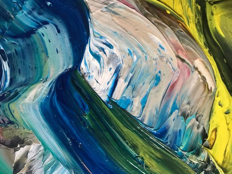 Original Conceptual People Painting by Janos Huszti