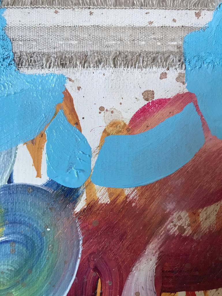 Original Conceptual People Painting by Janos Huszti