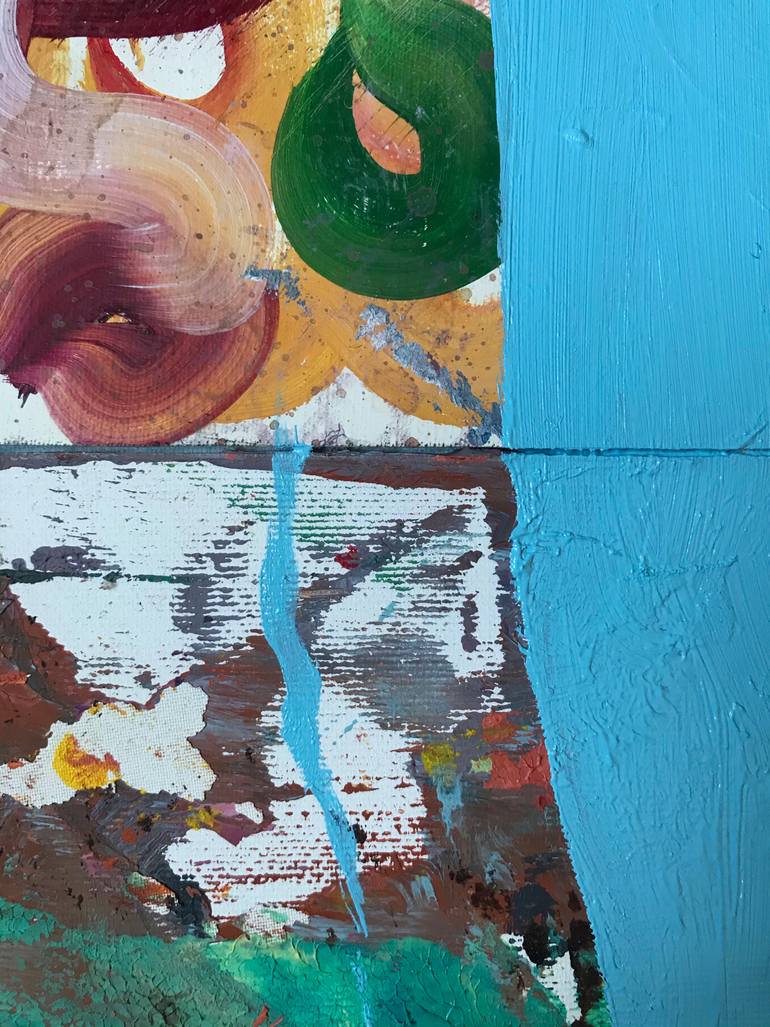 Original Conceptual People Painting by Janos Huszti