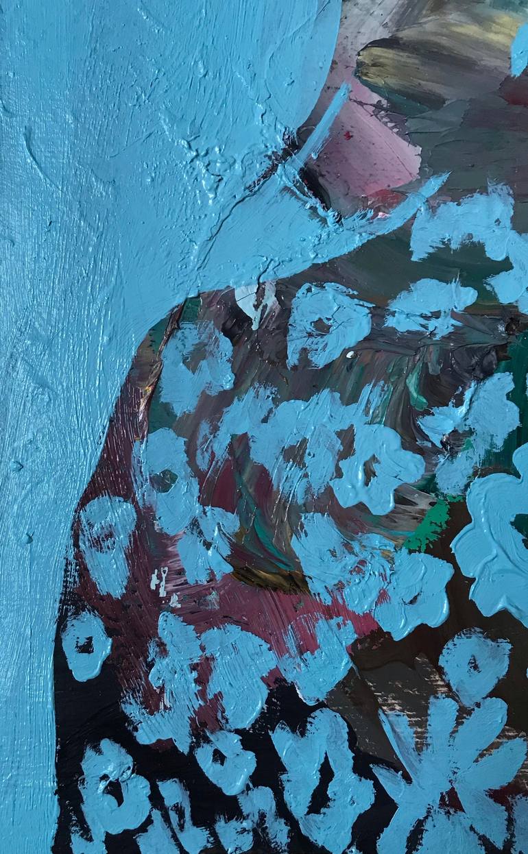 Original Conceptual People Painting by Janos Huszti
