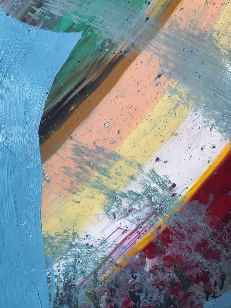 Original Conceptual People Painting by Janos Huszti