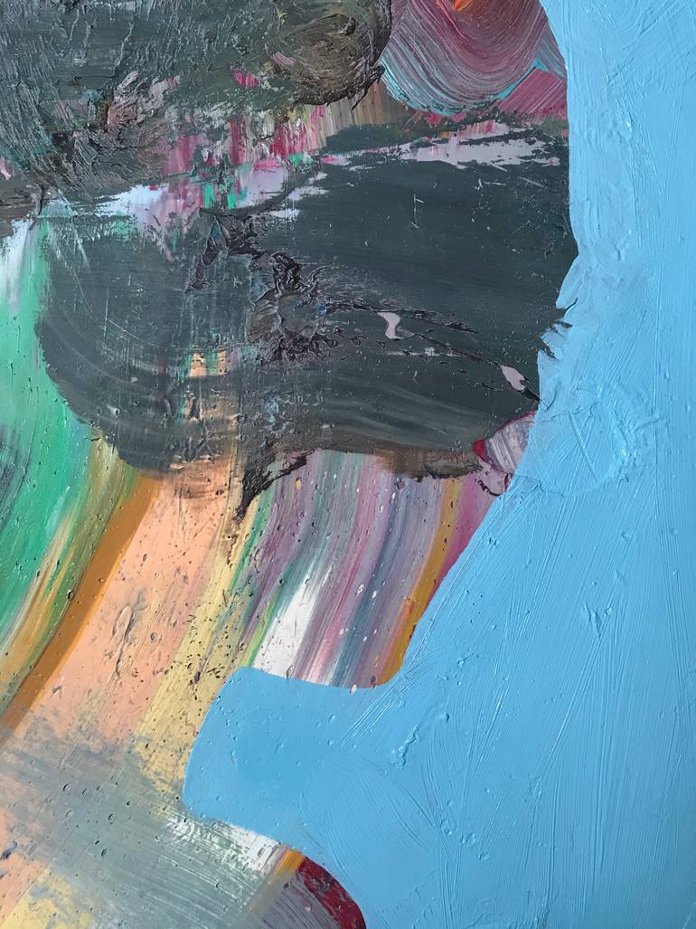 Original Conceptual People Painting by Janos Huszti