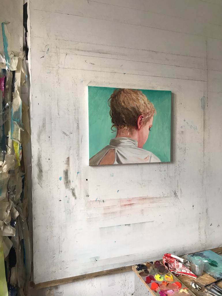 Original Figurative People Painting by Janos Huszti