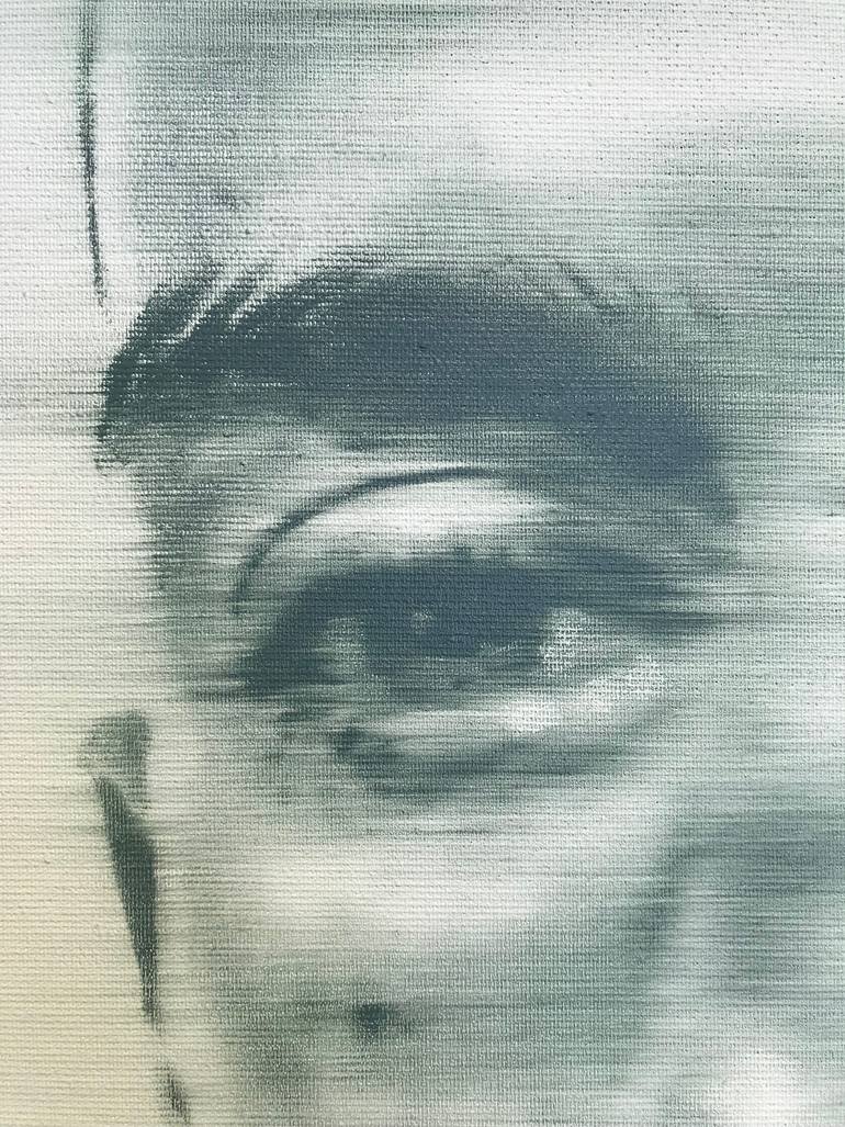 Original Conceptual Portrait Painting by Janos Huszti