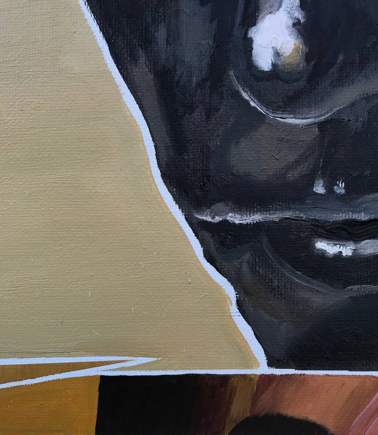 Original Conceptual People Painting by Janos Huszti