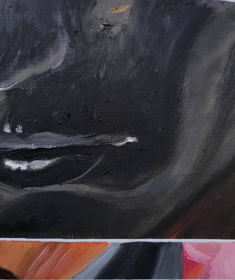 Original Conceptual People Painting by Janos Huszti