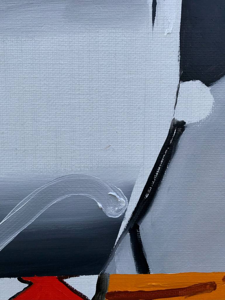 Original Conceptual People Painting by Janos Huszti