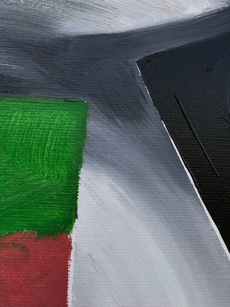 Original Conceptual People Painting by Janos Huszti