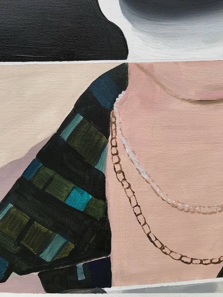 Original Conceptual People Painting by Janos Huszti