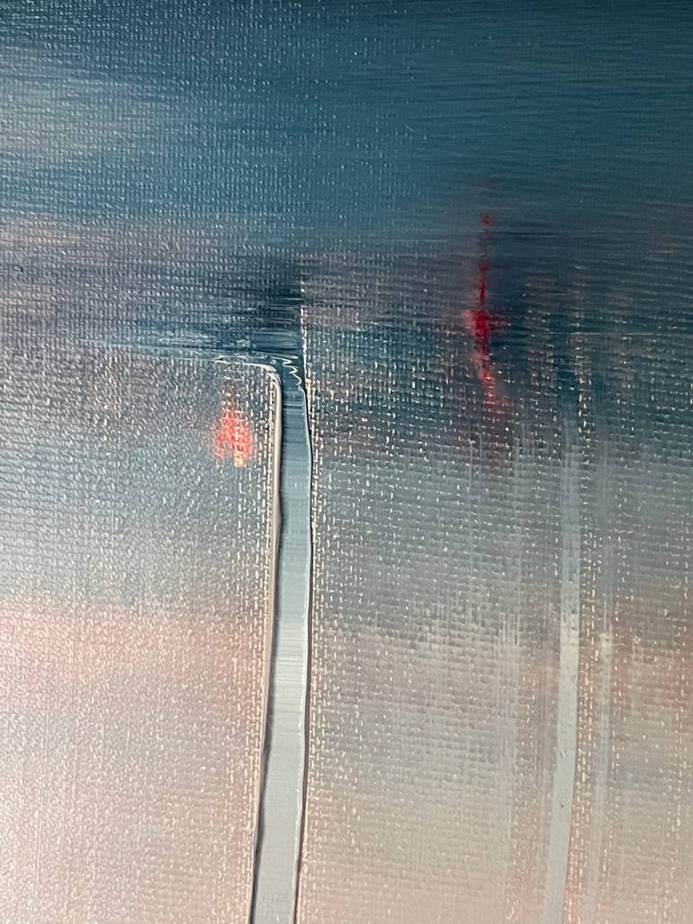 Original Abstract Painting by Janos Huszti