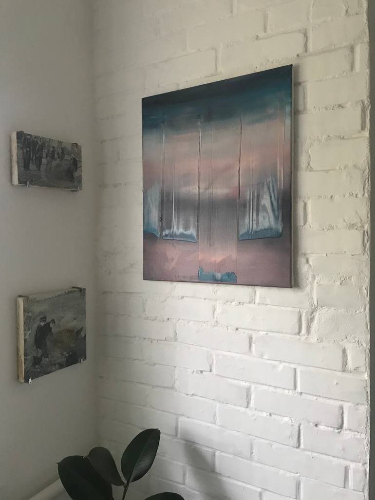 Original Abstract Painting by Janos Huszti