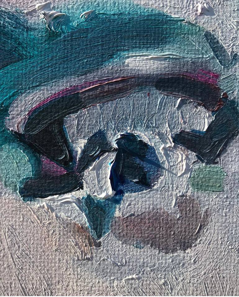 Original Figurative People Painting by Janos Huszti