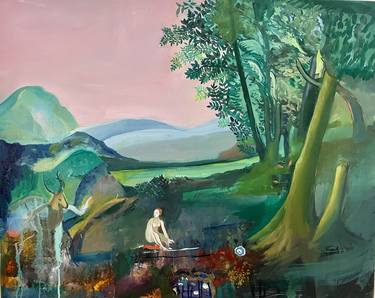 Original Figurative Landscape Paintings by Daisy Clarke