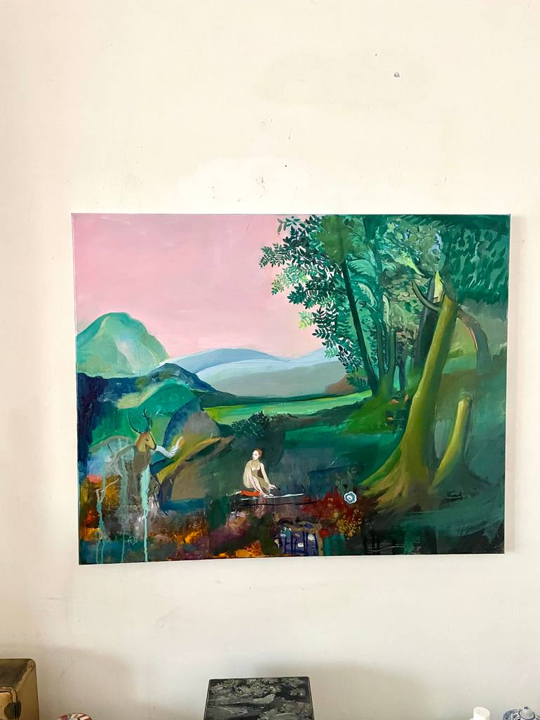Original Figurative Landscape Painting by Daisy Clarke