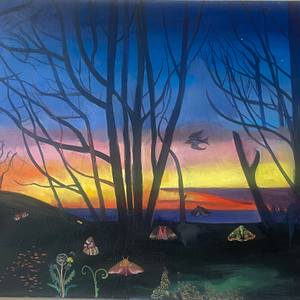 Moths at dusk