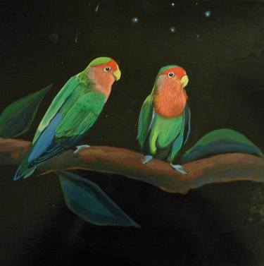 Parrots at night thumb