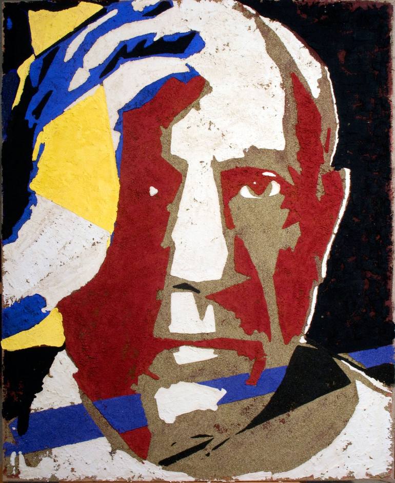 From Trompe L Oeil To Trompe L Esprit A Portrait Of Pablo Picasso Painting By Fabrizio Ruggiero Saatchi Art