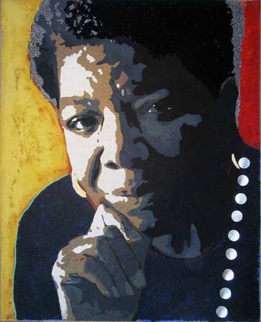 Maya Angelou, an iconic portrait in fresco-style thumb