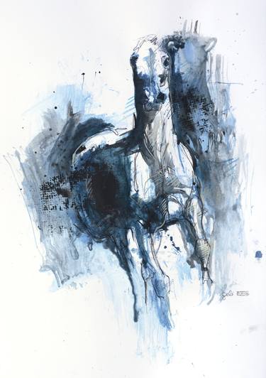 Saatchi Art Artist Benedicte Gele; Paintings, “Equine Nude 137t” #art