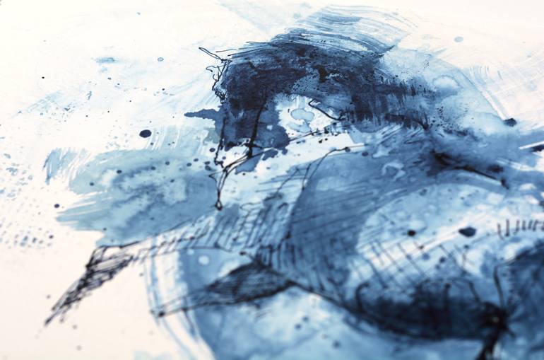 Original Abstract Expressionism Horse Painting by Benedicte Gele