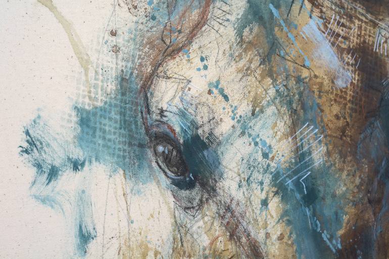 Original Contemporary Horse Painting by Benedicte Gele