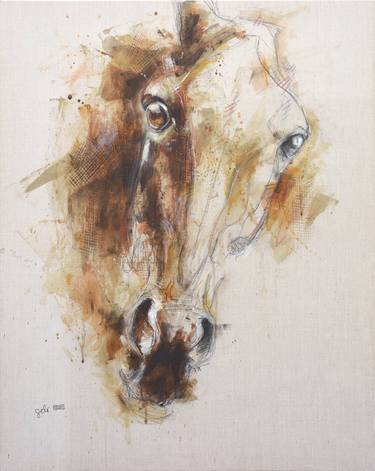 Print of Horse Paintings by Benedicte Gele