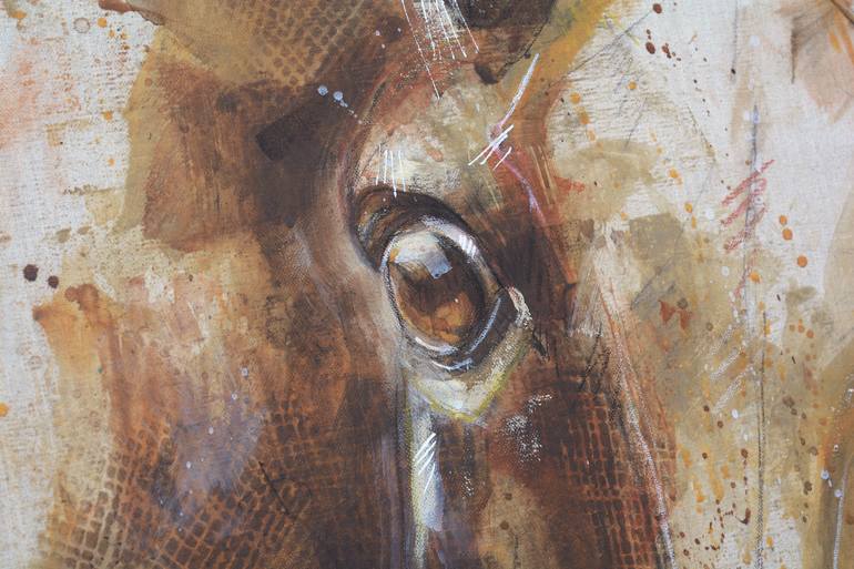 Original Contemporary Horse Painting by Benedicte Gele