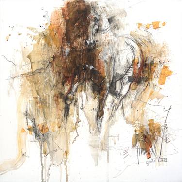 Print of Expressionism Horse Paintings by Benedicte Gele